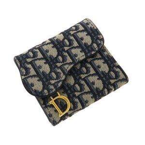 Christian Dior Saddle Lotus Wallet S5652 Ctzq m928